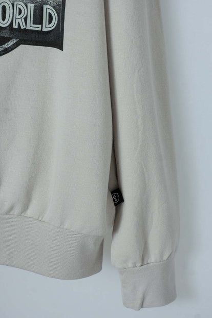 BUZO DE JURASSIC WORLD CUELLO REDONDO GRIS NIEBLA PARA NIÑO