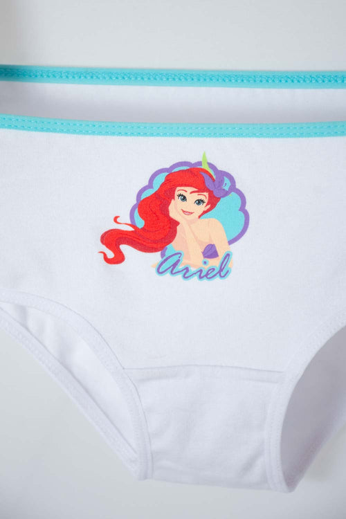 PACK X2 PANTIES, AZUL/BLANCA DE LA SIRENITA