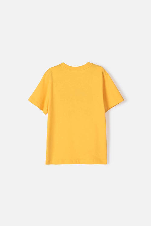 YELLOW SHORT SLEEVE BATMAN T-SHIRT FOR KIDS