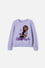 BUZO DE ENCANTO CUELLO REDONDO LILA PARA NIÑA