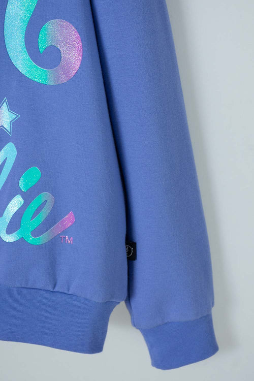 GIRL'S BARBIE PURPLE CLOSED SWEATER