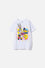 CAMISETA DE LOONEY TUNES ESTAMPADA BLANCA PARA NIÑA
