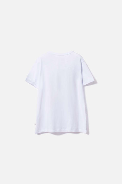 CAMISETA DE LOONEY TUNES ESTAMPADA BLANCA PARA NIÑA