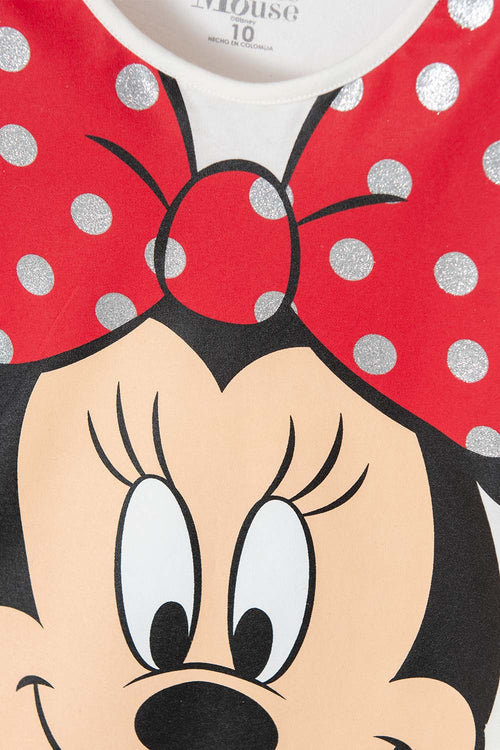 CONJUNTO DE MINNIE MOUSE MULTICOLOR DE PANTALÓN LARGO PARA NIÑA