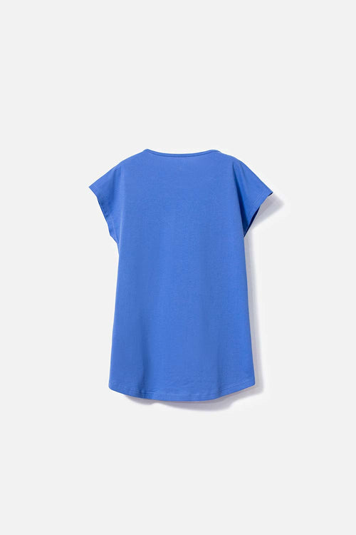 CAMISETA DE FROZEN ESTAMPADA MORADA PARA NIÑA