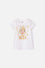 CAMISETA DE FROZEN MARFIL MANGA CORTA PARA NIÑA