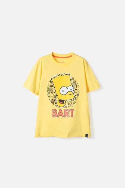 CAMISETA DE BART SIMPSON AMARILLA MANGA CORTA PARA NIÑO