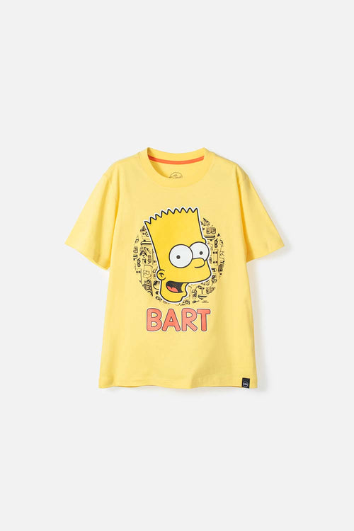 CAMISETA DE BART SIMPSON AMARILLA MANGA CORTA PARA NIÑO
