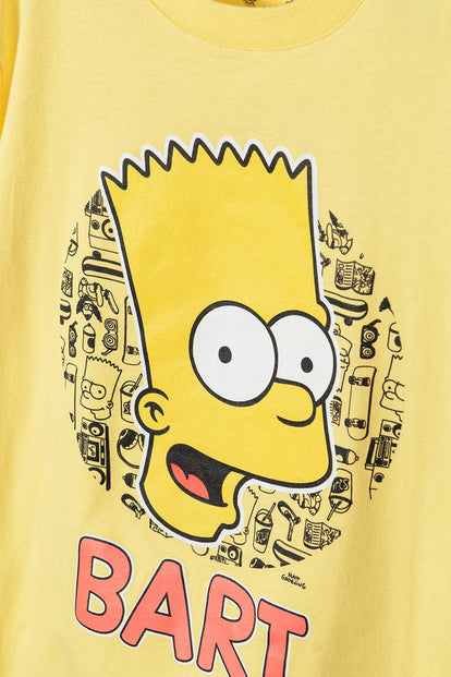CAMISETA DE BART SIMPSON AMARILLA MANGA CORTA PARA NIÑO
