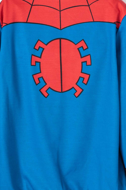 BUZO DE SPIDER-MAN ABIERTO ROJO Y AZUL PARA NIÑO