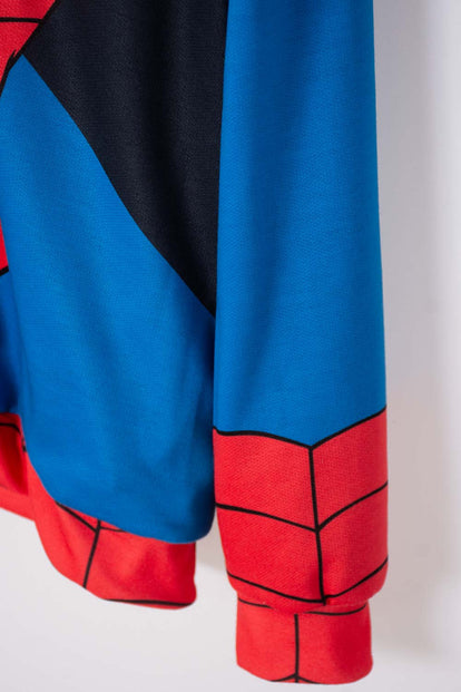 BUZO DE SPIDER-MAN ABIERTO ROJO Y AZUL PARA NIÑO