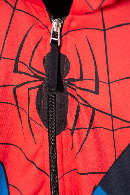 BUZO DE SPIDER-MAN ABIERTO ROJO Y AZUL PARA NIÑO