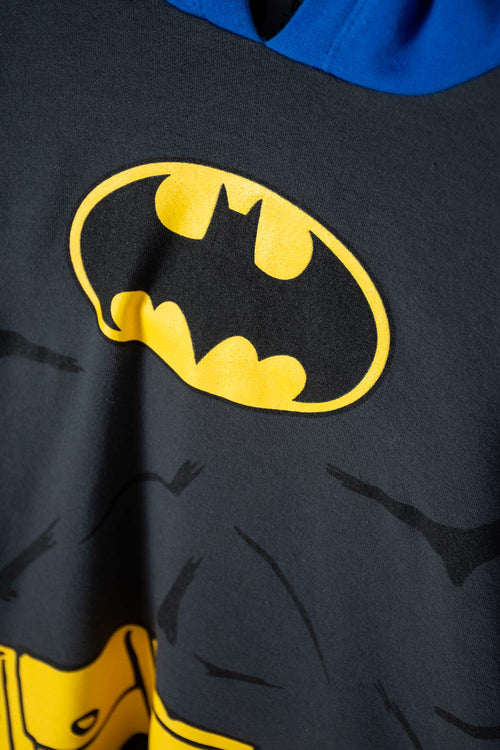 BUZO DE BATMAN CERRADO AZUL Y GRIS PARA NIÑO