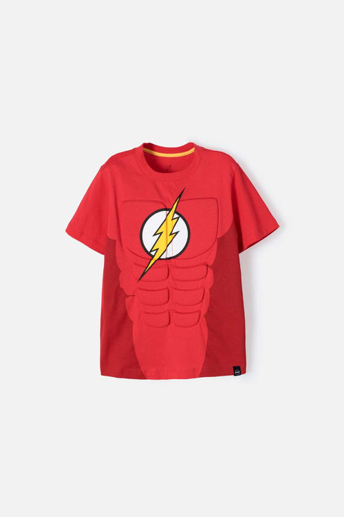 FLASH RED SHORT-SLEEVED T-SHIRT FOR BOYS