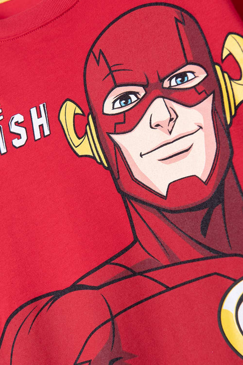FLASH RED LONG SLEEVE T-SHIRT FOR BOYS