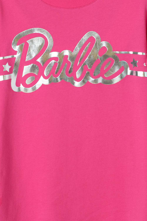 CAMISETA DE BARBIE MANGA LARGA FUCSIA PARA NIÑA