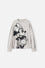 CAMISETA DE MINNIE MOUSE MANGA LARGA GRIS PARA NIÑA