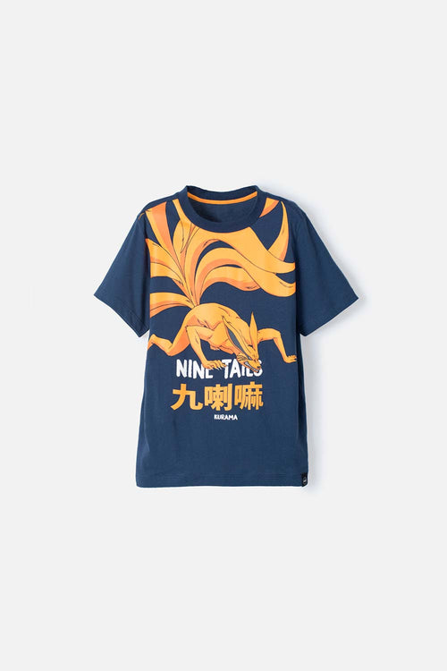 BOY'S NARUTO BLUE SHORT-SLEEVED T-SHIRT