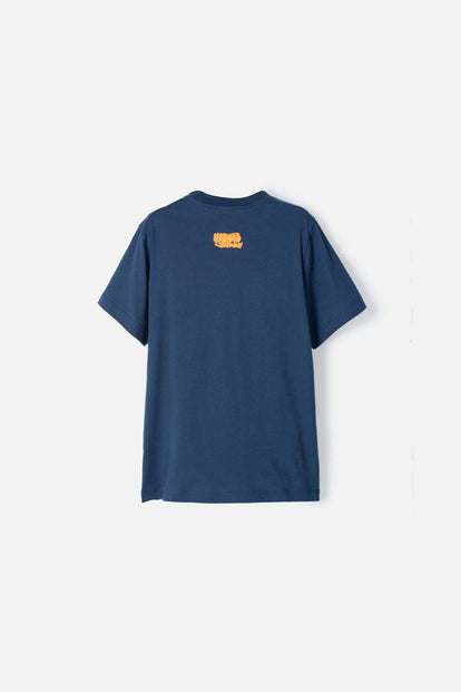 CAMISETA DE NARUTO AZUL MANGA CORTA PARA NIÑO