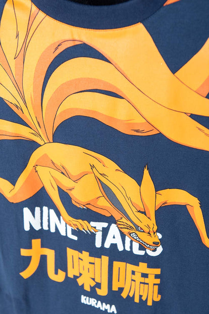 CAMISETA DE NARUTO AZUL MANGA CORTA PARA NIÑO