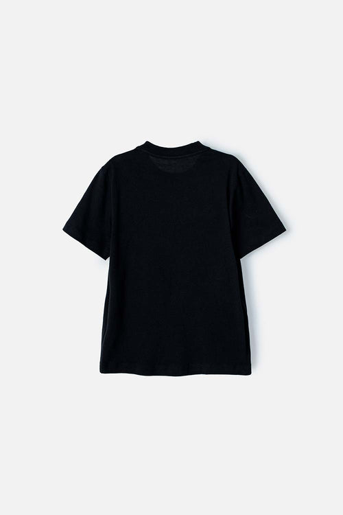 BOY'S BLACK SPIDER-MAN SHORT SLEEVE T-SHIRT