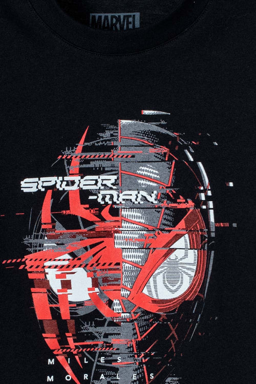 BOY'S BLACK SPIDER-MAN SHORT SLEEVE T-SHIRT