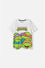 CAMISETA DE LAS TORTUGAS NINJA MANGA CORTA BLANCA PARA NIÑO
