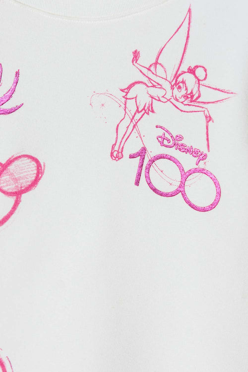 BUZO DE MINNIE MOUSE CERRADO MARFIL PARA NIÑA