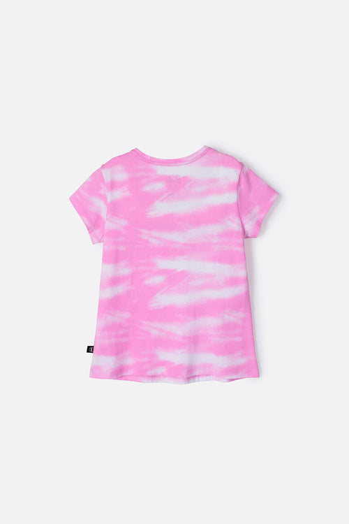 CAMISETA DE BARBIE ROSADA MANGA CORTA PARA NIÑA