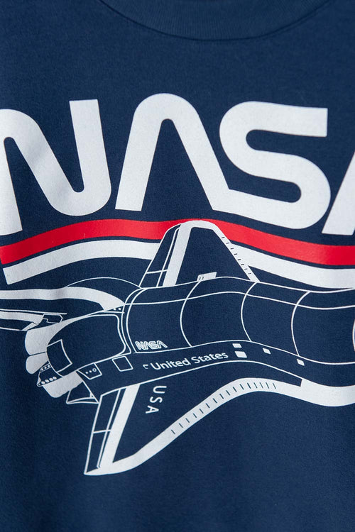 BUZO DE LA NASA CERRADO AZUL OSCURO PARA NIÑO