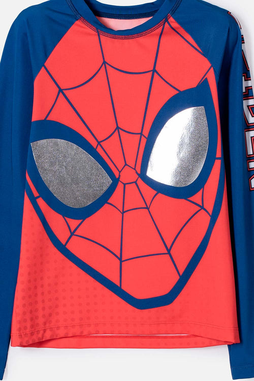 BOY'S SPIDER-MAN RED AND BLUE LONG SLEEVE SWIM SET