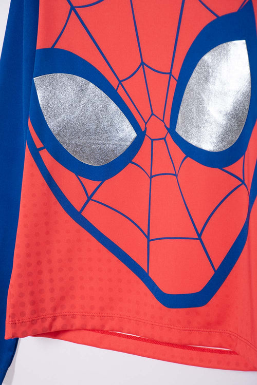 BOY'S SPIDER-MAN RED AND BLUE LONG SLEEVE SWIM SET