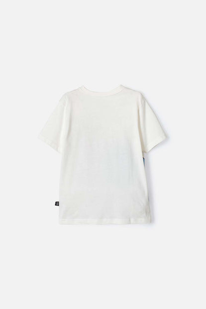 CAMISETA DE STITCH MARFIL DE MANGA CORTA PARA NIÑA