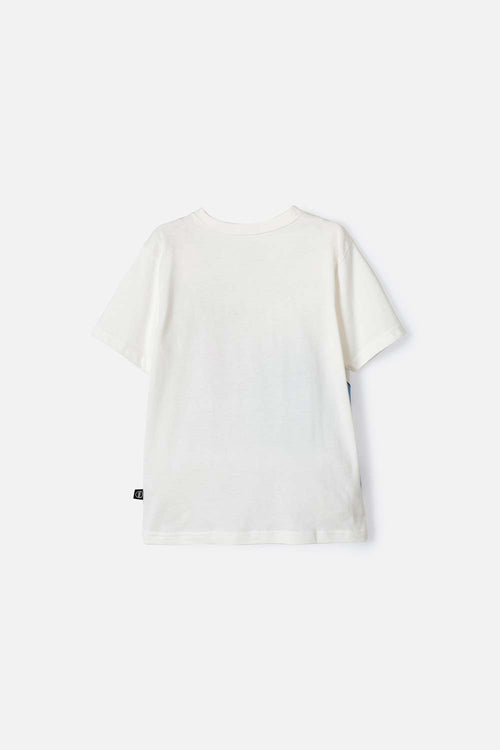 CAMISETA DE STITCH MARFIL DE MANGA CORTA PARA NIÑA