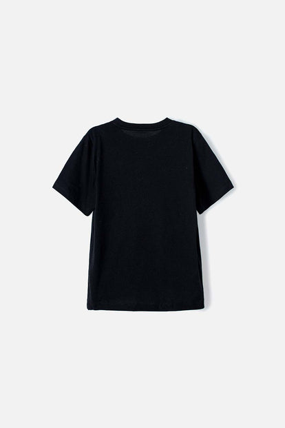 CAMISETA DE BATMAN MANGA CORTA NEGRA PARA NIÑO