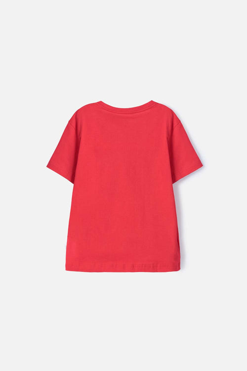 GIRL'S RED MINNIE MOUSE SHORT SLEEVE T-SHIRT