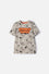 CAMISETA DE LOONEY TUNES MANGA CORTA VERDE OLIVA PARA NIÑO