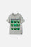 CAMISETA DE MINECRAFT VERDE MANGA CORTA PARA NIÑO