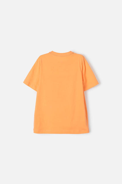 CAMISETA DE AMONG US NARANJA  MANGA CORTA PARA TEEN NIÑO