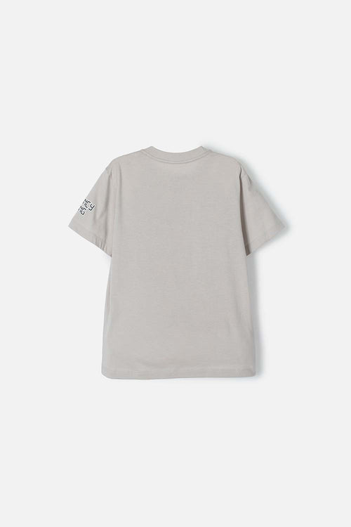CAMISETA DE AMONG US MANGA CORTA GRIS PARA TEENS NIÑO