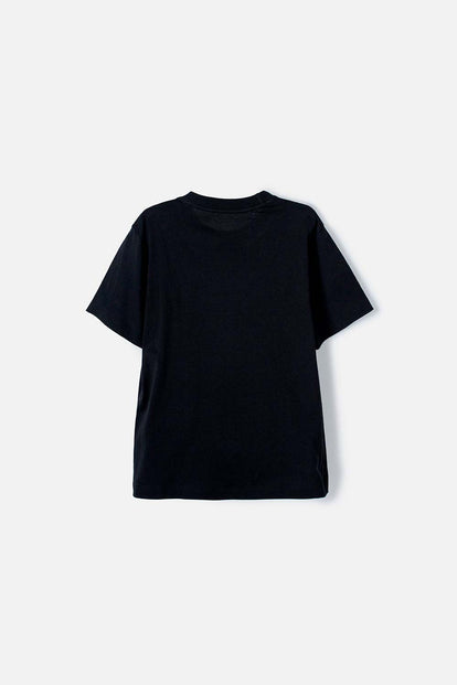 CAMISETA PLAYSTATION MANGA CORTA NEGRA PARA NIÑO