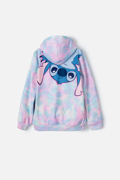 GIRL'S MULTICOLOR OPEN STITCH HOODIE