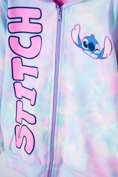 GIRL'S MULTICOLOR OPEN STITCH HOODIE