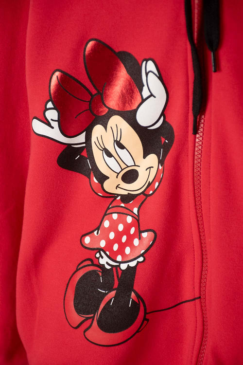 GIRL'S RED MINNIE MOUSE HOODIE