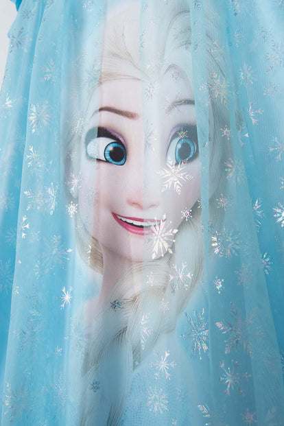 PIJAMA DE FROZEN AZUL MANGA SISA CON BOLERO PARA NIÑA