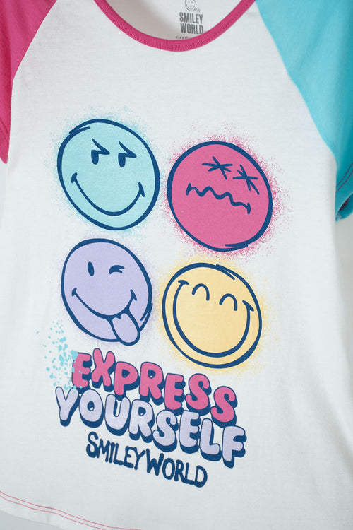 SMILEYWORLD MULTICOLOR LONG-PANTS PAJAMAS FOR GIRLS