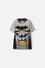 CAMISETA DE BATMAN GRIS CON CAPUCHA PARA NIÑO