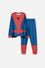 PIJAMA DE SPIDER-MAN AZUL, ROJA Y NEGRA MANGA LARGA PARA NIÑO