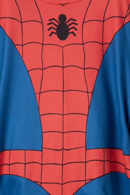 PIJAMA DE SPIDER-MAN AZUL, ROJA Y NEGRA MANGA LARGA PARA NIÑO