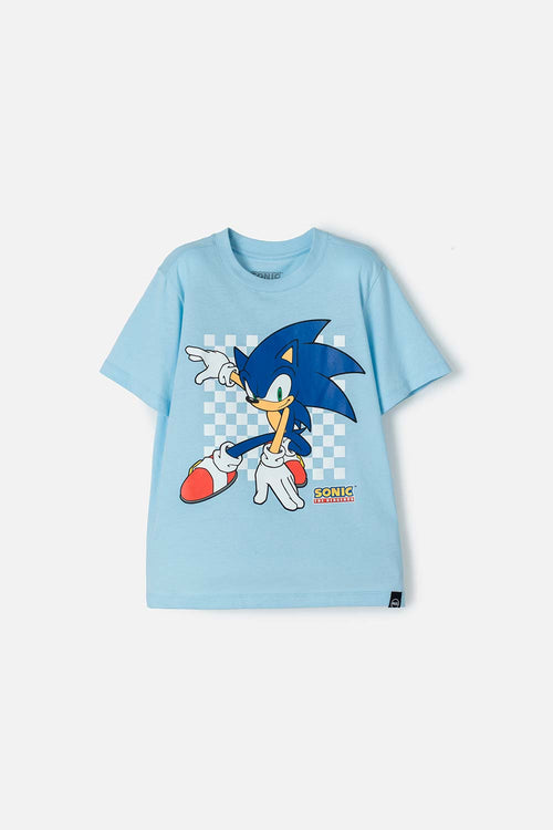 BOY'S BLUE SONIC SHORT-SLEEVED T-SHIRT